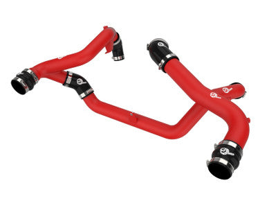 aFe BladeRunner Aluminum Hot and Cold Charge Pipe Kit For 2022+ Ford Explorer/Explorer ST - Red - 46-20674-R