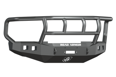 Road Armor 08-10 Ford F-250 Stealth Front Winch Bumper w/Titan II Guard Wide Flare - Tex Blk - 608R2B