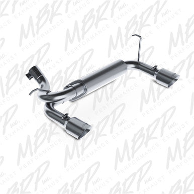 MBRP 07-14 Jeep Wrangler/Rubicon 3.6L/3.8L V6 Axle-Back Dual Rear Exit Aluminum Performance Exhaust - S5528AL