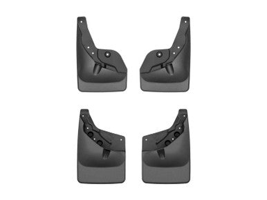 WeatherTech Front & Rear No Drill MudFlaps For 2024-25 Toyota Tacoma w/o Fender Flares - Black - 110184-120184