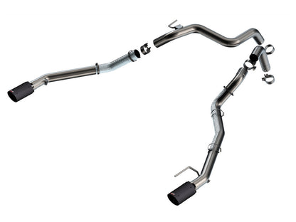 Borla 24-25 Ford Ranger Raptor 2.75in Tail Pipe Kit 4in Tip - Carbon Fiber Black Anodized - 60743CFBA