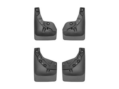 WeatherTech Front & Rear No Drill MudFlaps For 2024-25 Toyota Tacoma w/Fender Flares - Black - 110182-120182