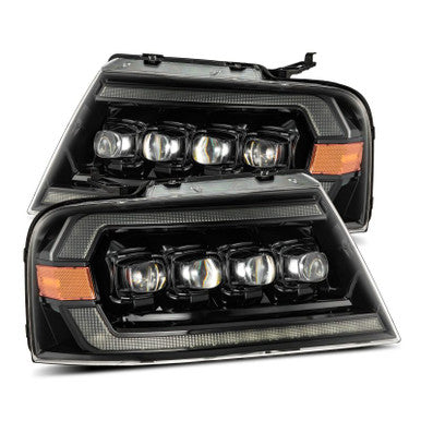 AlphaRex 04-08 Ford F-150 (No 2004 Heritage) NOVA-Series LED Proj HL Chrome w/Actv Light / Seq. Sig - 880130