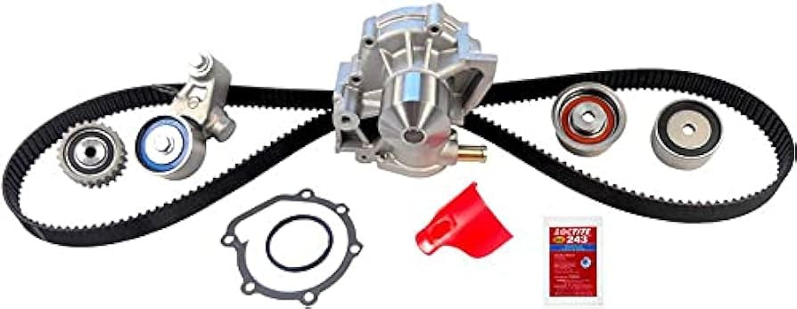 Gates 1999-2005 Subaru Forester 4-Cyl 2.5L Timing Belt Component Kit w/ Water Pump - TCKWP304N