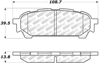 StopTech Street Select Brake Pads - Front - 305.10040