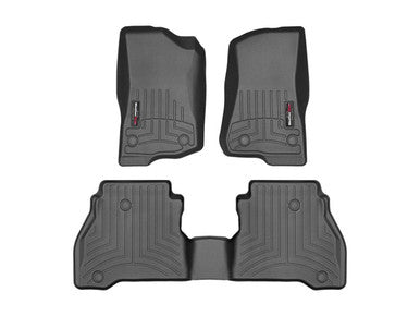 WeatherTech 2020+ Jeep Gladiator JK Front and Rear FloorLiner - Black - 441313-1-4