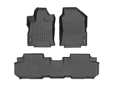 WeatherTech 2019+ Subaru Ascent Front & Rear FloorLiner - Black- 441475-1-4