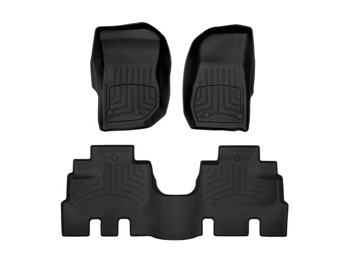 WeatherTech 2014+ Jeep Wrangler Unlimited 4-Door Front and Rear FloorLiner HP - Black