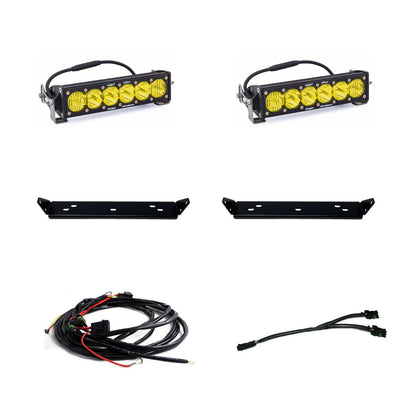 Baja Designs 2021+ Ford Raptor OnX6 Behind Grill Kit -10in. Amber D/C