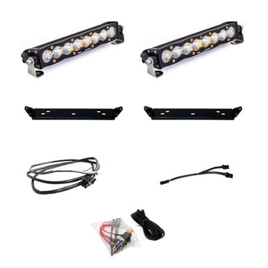 Baja Designs 2021+ Ford Raptor S8 Behind Grill Kit -10in. Clear D/C - 448065