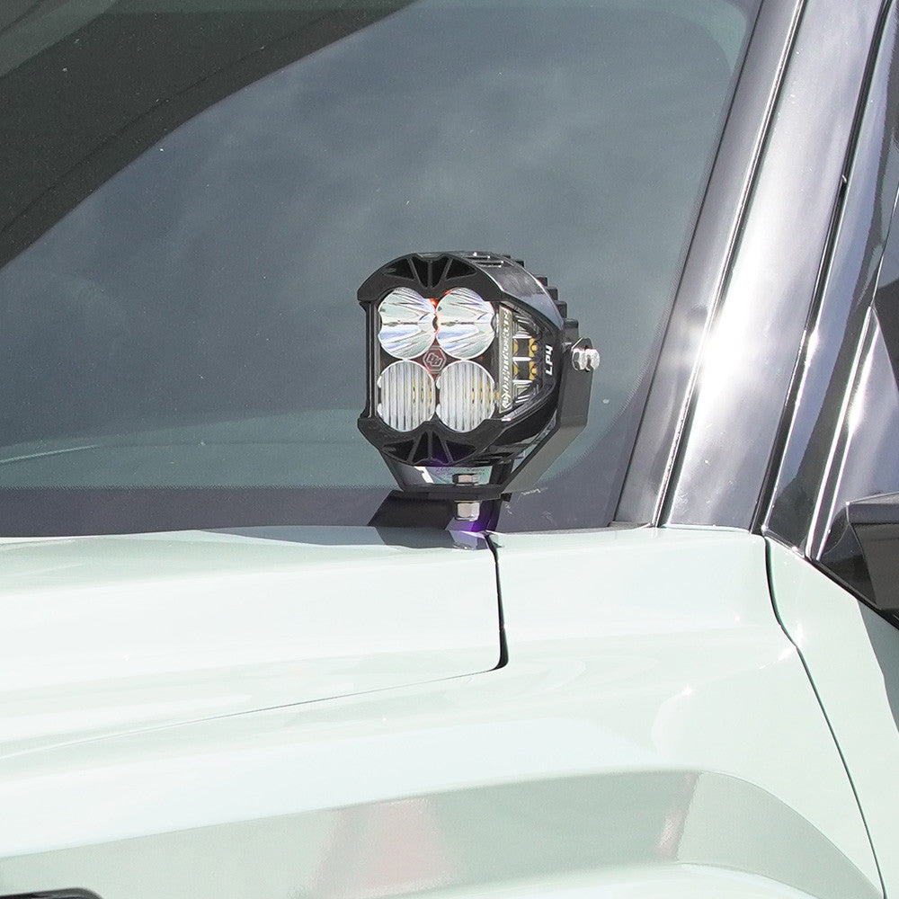 Baja Designs 2022 Toyota Tundra LP4 A-Pillar Light Mount Kit - Close Up