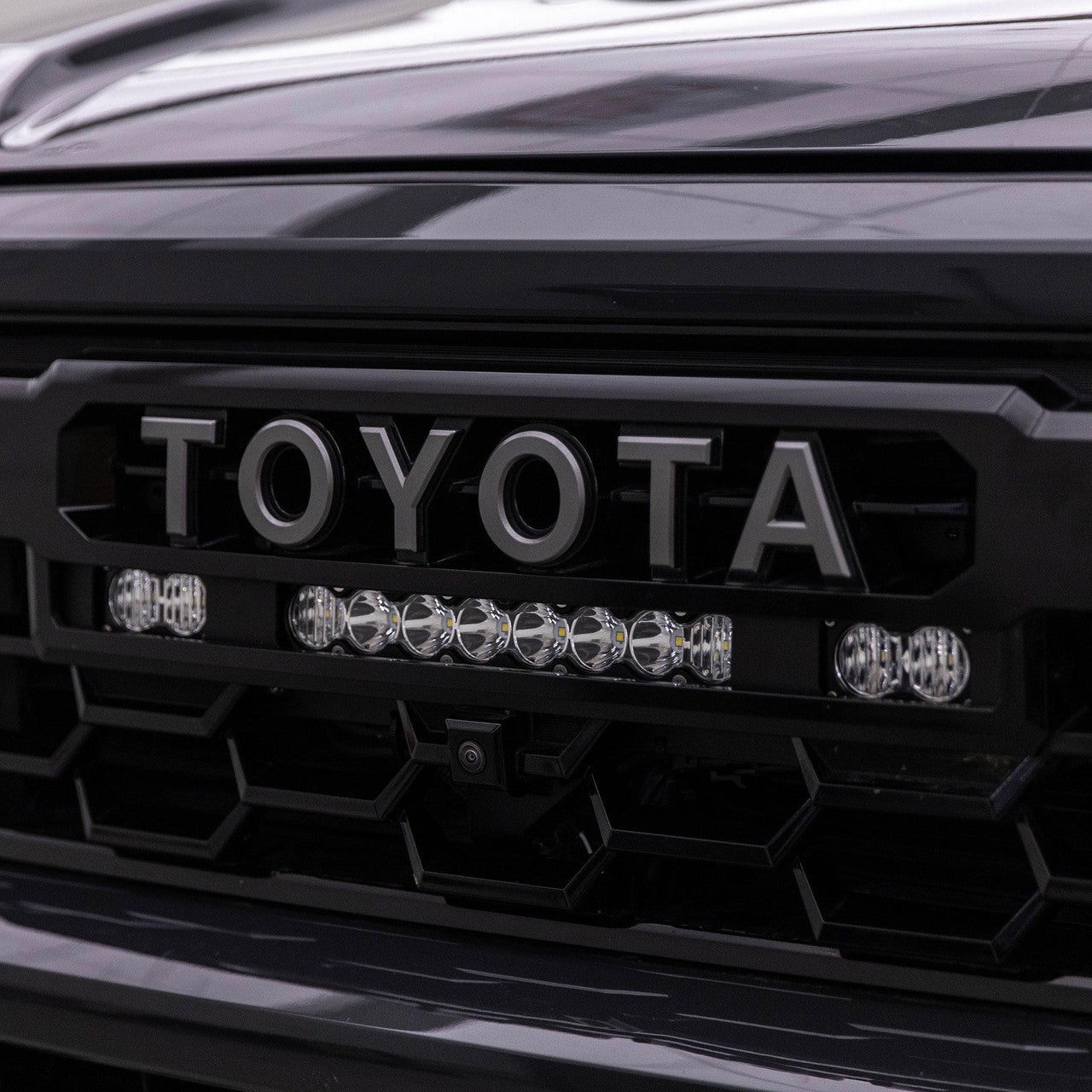 Baja Designs S8 10-inch/S2 Pro Grille Light Kit For 2024+ Toyota Tacoma (Incl. TRD Pro) - Clear - Installed