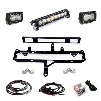 Baja Designs S8 10-inch/S2 Pro Grille Light Kit For 2024+ Toyota Tacoma (Incl. TRD Pro) - Clear
