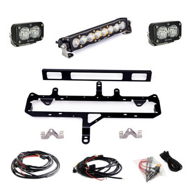 Baja Designs S8 10-inch/S2 Pro Grille Light Kit For 2024+ Toyota Tacoma (Incl. TRD Pro) - Clear - 448253