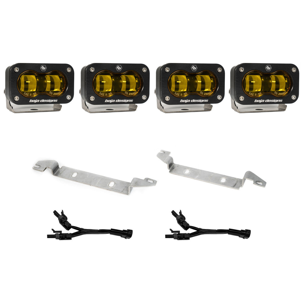 Baja Designs S2 SAE Fog Pocket Light Kit For 2025 Toyota 4Runner - Amber