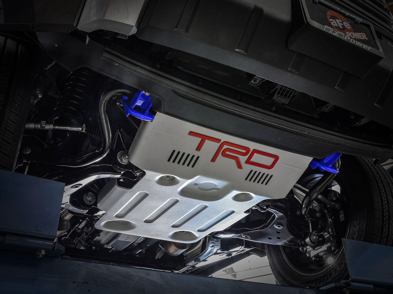aFe Toyota Tundra 2022 V6-3.5L (tt) Front Tow Hook Blue- Installed