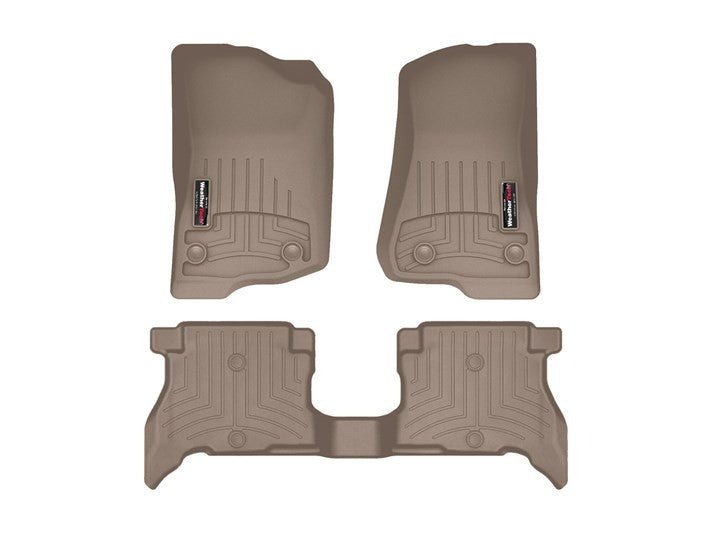 WeatherTech 2021+ Jeep Wrangler 4xe Front & Rear FloorLiner - Tan