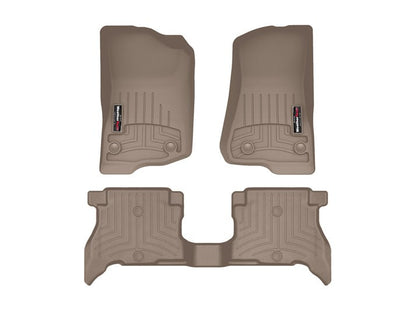 WeatherTech 2021+ Jeep Wrangler 4xe Front & Rear FloorLiner - Tan