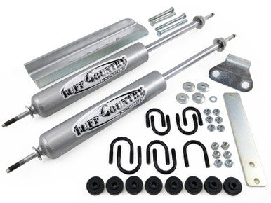 Tuff Country 80-96 Ford F-250 4wd Dual Steering Stabilizer (Parallel Style) - 66280