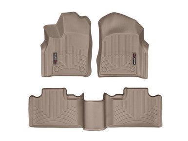 WeatherTech 2016+ Jeep Grand Cherokee Front and Rear FloorLiner - Tan - 459301-453242