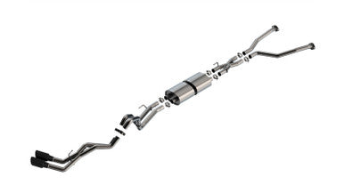Borla 22-24 Toyota Tundra 3.4L V6 (Inc. Hyb.) Ext. Cab/STD Bed/145.7in WB S-Type Cat-Back - Blk Chrm - 140939BC