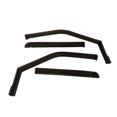 Westin 2015-2018 Ford F-150 SuperCrew In-Channel Wind Deflector 4pc - Smoke - 72-37407