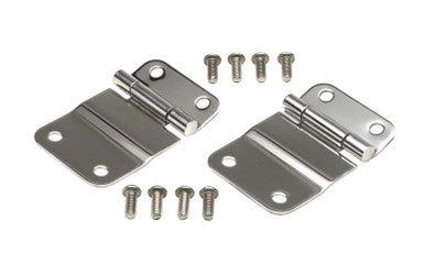 Kentrol 76-86 Jeep CJ7 Tailgate Hinge Pair - Polished Silver - 30419