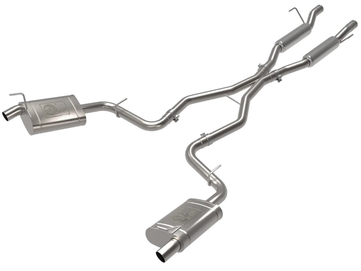 aFe Vulcan Series 2-1/4 IN to 2-1/2 IN 304 Stainless Steel Cat-Back Exhaust System