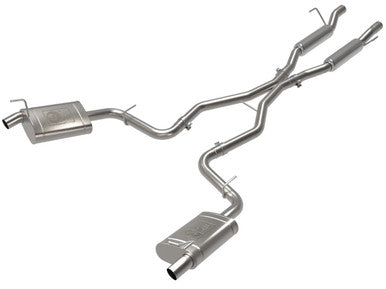 aFe Vulcan Series 2-1/4 IN to 2-1/2 IN 304 Stainless Steel Cat-Back Exhaust System For 2021-25 Jeep Grand Cherokee - 49-38100