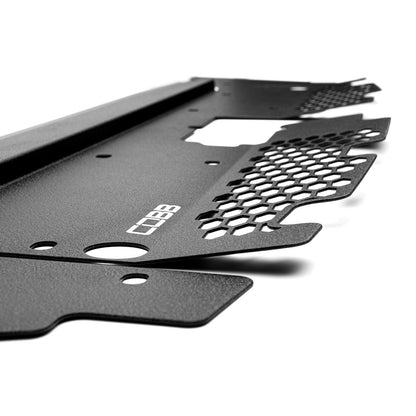 Cobb 21-22 Ford F-150 Eco Boost Radiator Shroud - Wrinkle Black- Front