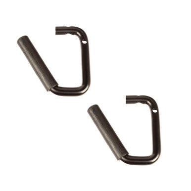 Rugged Ridge Steel Grab Handles Front Pair Black 07-18 Jeep Wrangler JK/JKU - 13505.41