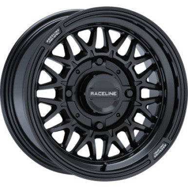 Raceline A13GB Omega 15x7in / 4x114.3 BP / 56mm Offset / 68mm Bore - Satin Black Wheel - A13GB-57056+10