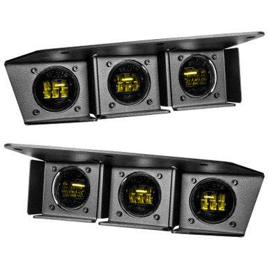 ORACLE Lighting 21-23 Ford Bronco Triple LED Fog Light Kit for Steel Bumper - Yellow - 5890-006