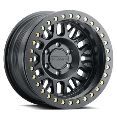 Raceline RT951B Ryno 17x9in / 5x127 BP / -12mm Offset / 83.82mm Bore - Satin Black Beadlock Wheel - RT951B-79050-12