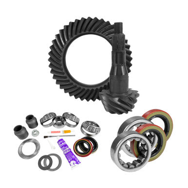 Yukon Gear 9.75in Ford 3.55 Rear Ring & Pinion Install Kit 2.53in OD Axle Bearings and Seal - YGK2088