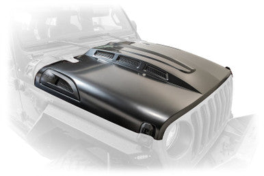 DV8 Offroad Heat Dispersion Hood For 2018+ Jeep Wrangler JL - Primer Black - HDMBJL-01