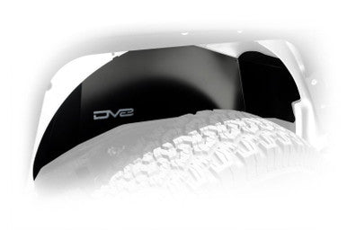 DV8 Offroad Rear Aluminum Inner Fender For 2007-18 Jeep Wrangler JK  - Black - INFEND-01RB