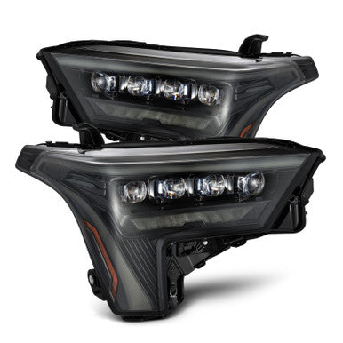 AlphaRex NOVA-Series LED Projector Headlights For 2022+ Toyota Tundra & Sequoia - Alpha Black w/White DRL - 880861