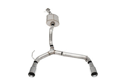 Corsa 2021+ Ford Bronco 2.7L 2-Door 2.75in Cat-Back Dual Rear Exhaust w/4in Straight-Cut Polish Tips - 21208