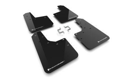 Rally Armor Black UR Mud Flap w/ White Logo for 2023-25 Ford Ranger Raptor - MF123-UR-BLK-WH