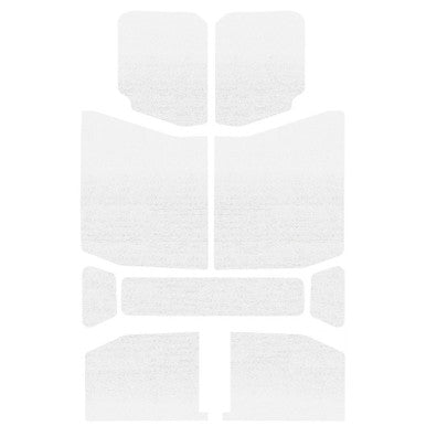 DEI 18-23 Jeep Wrangler JL 4-Door Boom Mat Headliner - 9 Piece - White - 50170