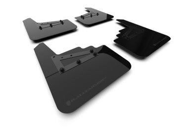 Rally Armor Black UR Mud Flap w/ Metallic Black Logo for 2021-25 Ford F-150 - MF115-UR-BLK-MBK