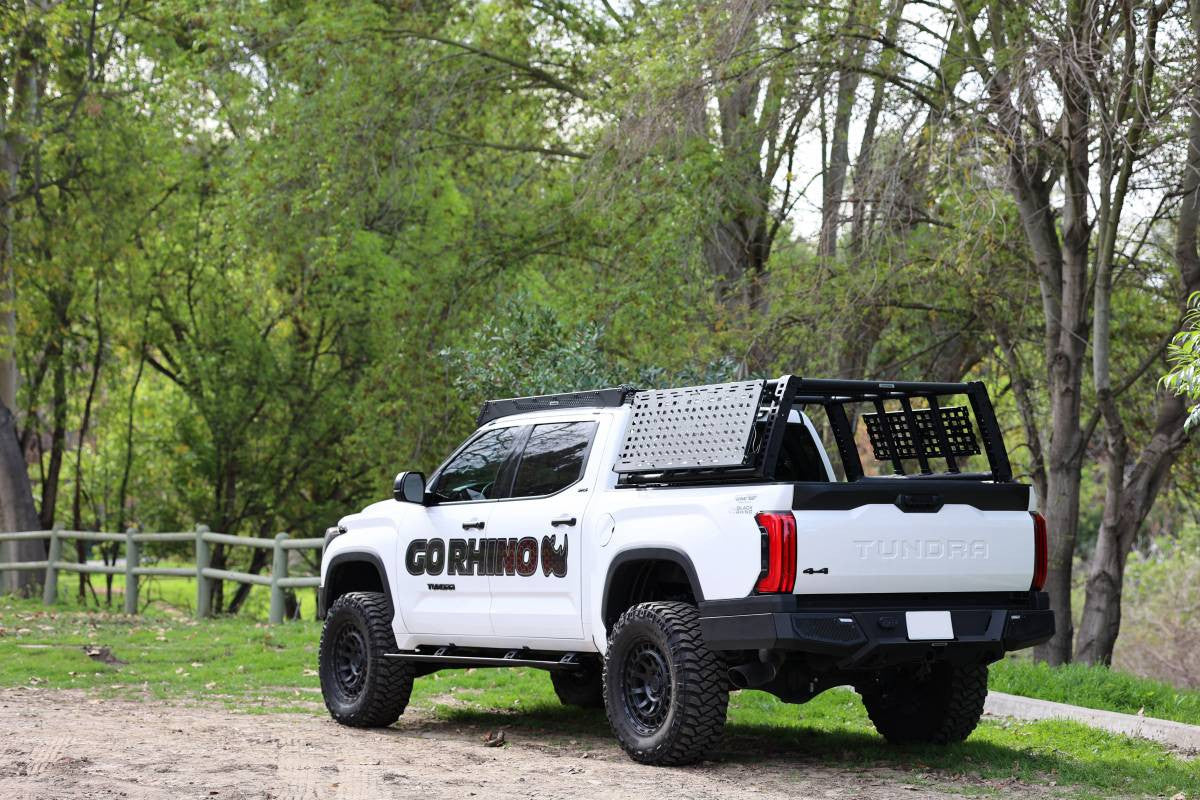 Go Rhino XRS Overland Xtreme Rack for Full Size Trucks - Tex. Blk - 5952000T - Installed