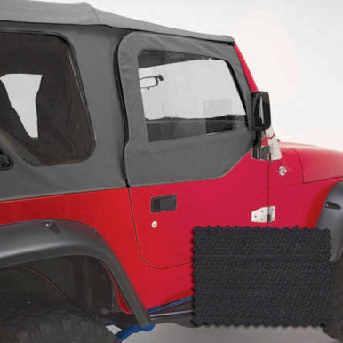 Rugged Ridge Upper Soft Door Kit Black Diamond 03-06 Jeep Wrangler - 13714.35