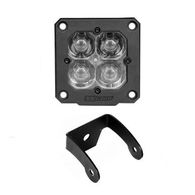 XK Glow Flush Mount XKchrome 20w LED Cube Light w/ RGB Accent Light - Fog Beam - XK065002-FO