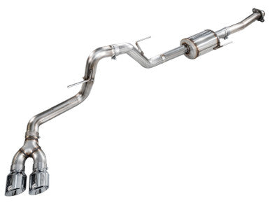 AWE Tuning 21-25 Ford F150 (14th Gen Reg Cab) Cat-Back Exhaust - 4.5in Dual Side Exit Chrome Tips - 3015-32145