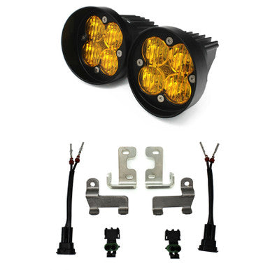 Baja Designs Fog Pocket Kit Squadron Sport Amber Wide Cornering For 2016-21 Toyota RAV4 - 447677