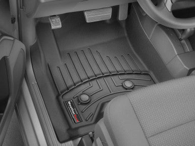 WeatherTech 2021+ Ford Bronco Vinyl (Vinyl Floors Only) Front Rubber Mats - Black - 4417021V