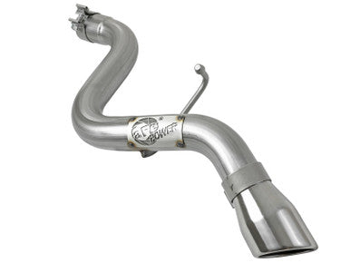 aFe MACH Force-Xp 2-1/2 IN 409 Stainless Steel Hi-Tuck Axle-Back Exhaust System Polished For 2018+ Jeep Wrangler - 49-48070-1P