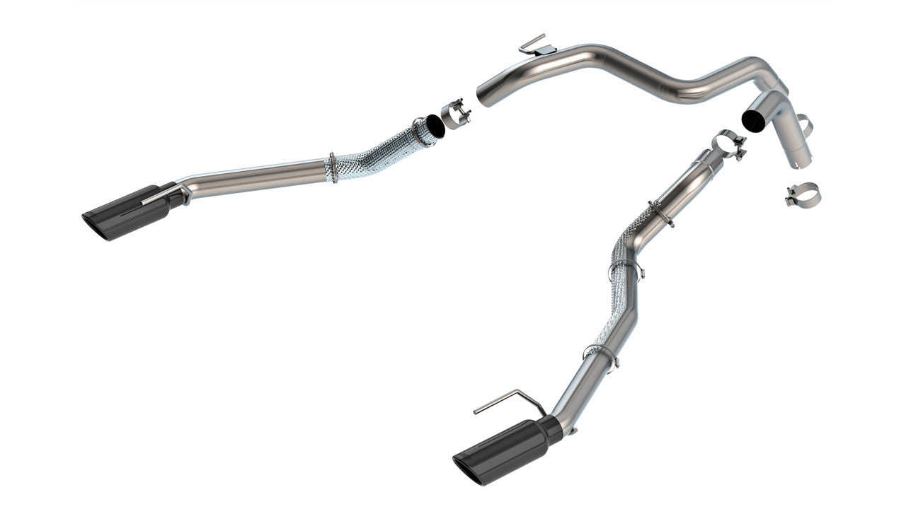 Borla 24-25 Ford Ranger Raptor 2.75in Tailpipe Kit 4in Tip - Brawler Ceramic Black - 60743BC